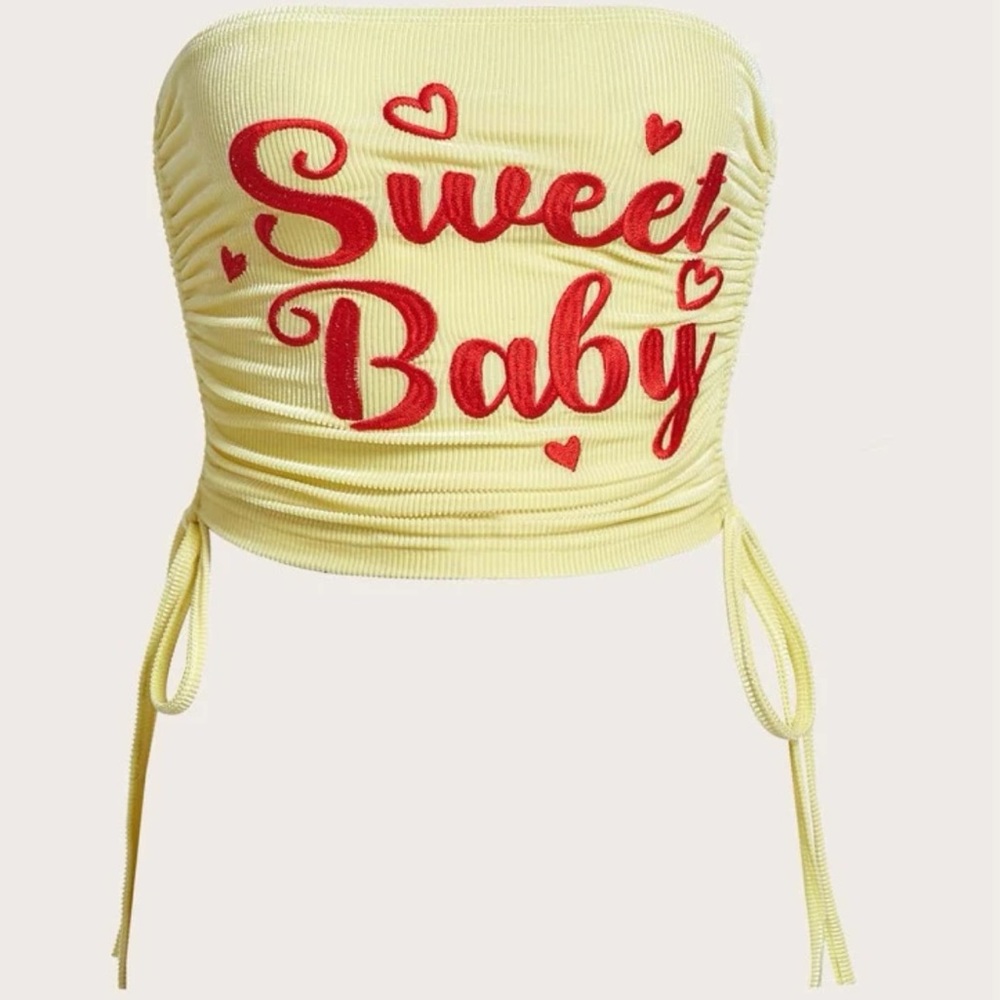 Chic yellow tube top!💛